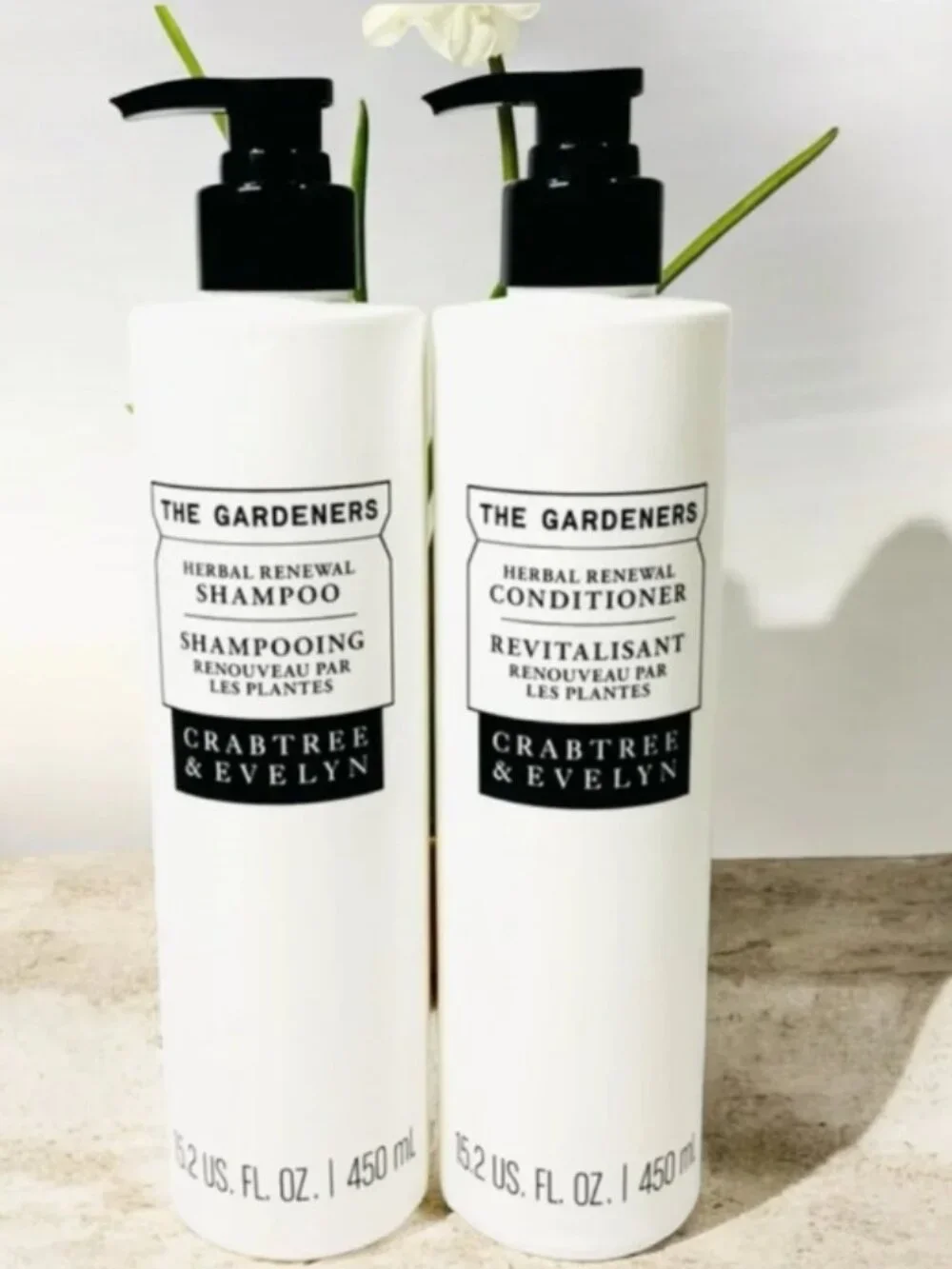 SHAMPOO & CONDITIONER THE GARDENERS HERBAL CRABTREE & EVELYN